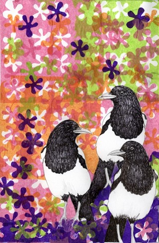 03. Three for a girl, Mixed media