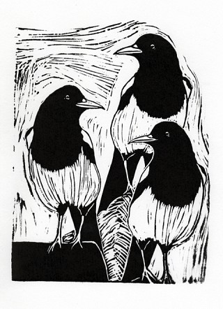 07. Three for a girl, Lino cut