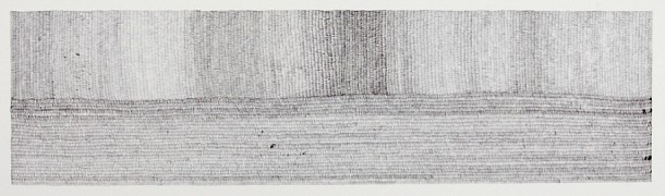 13. Between Earth and Sky I, Pen on paper, 30 x 95 cm 13. Between Earth and Sky I, Pen on paper, 30 x 95 cm