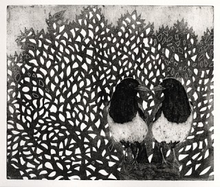02. Two for joy, Collograph
